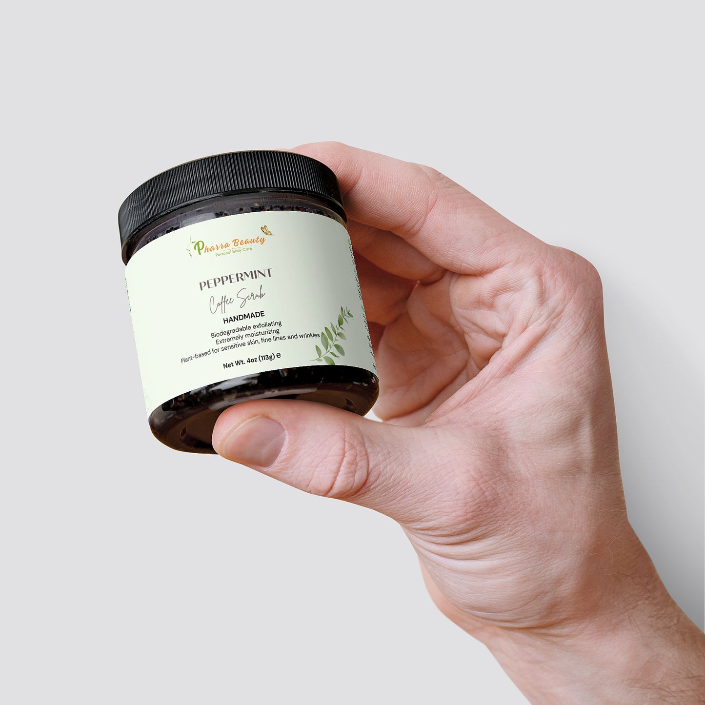 peppermint coffee scrub