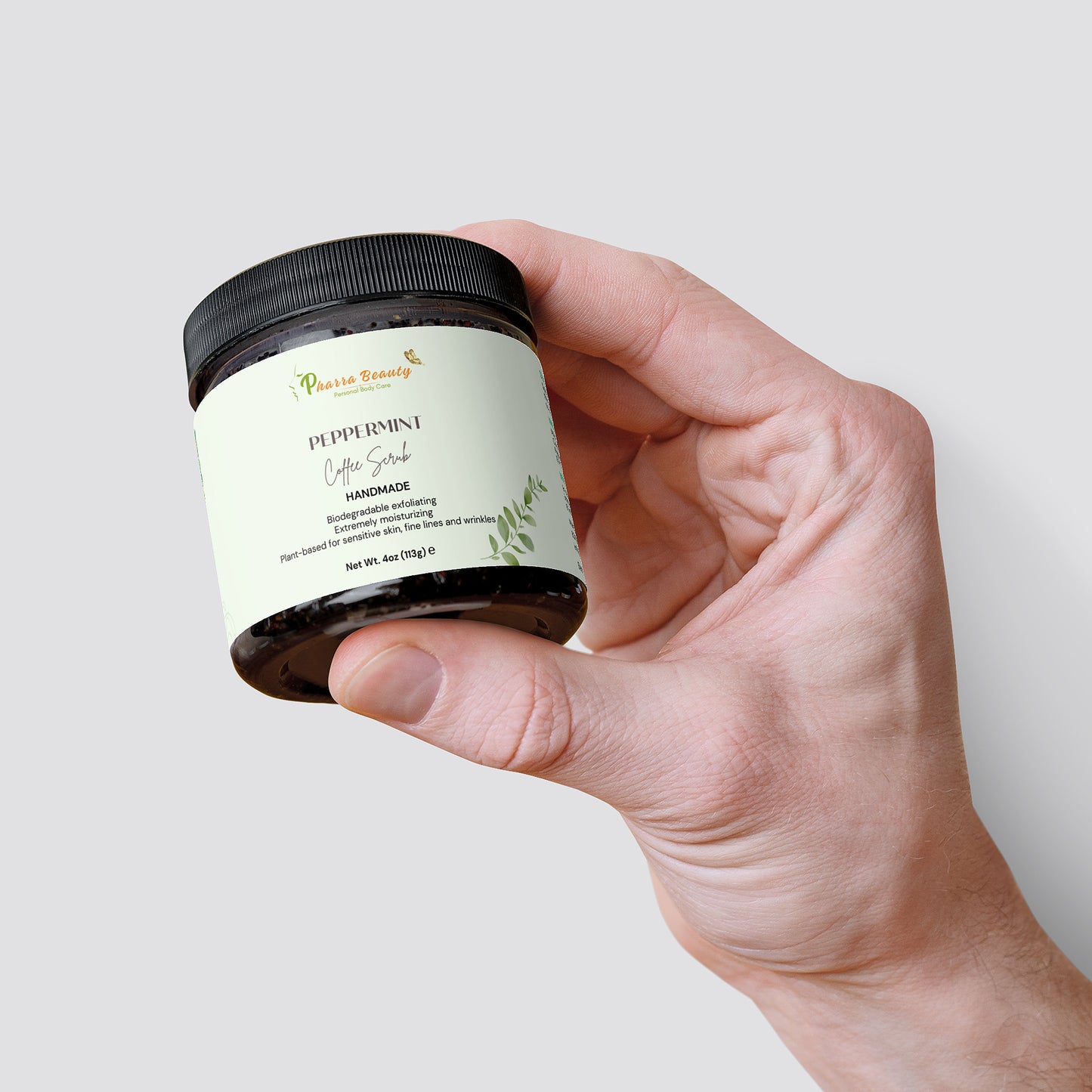 peppermint coffee scrub