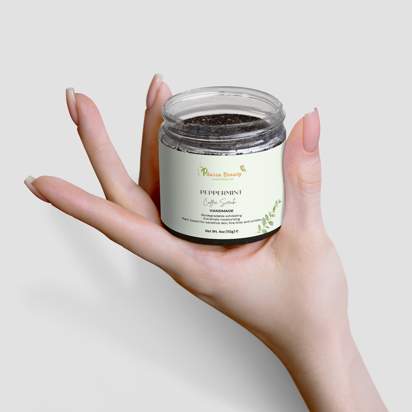 peppermint coffee scrub