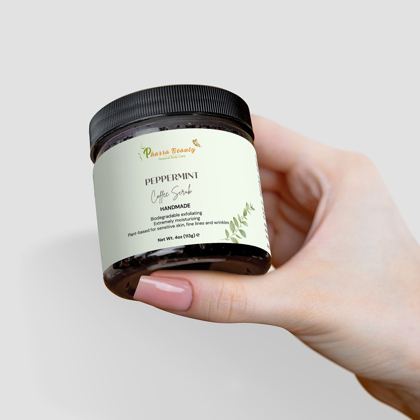 peppermint coffee scrub