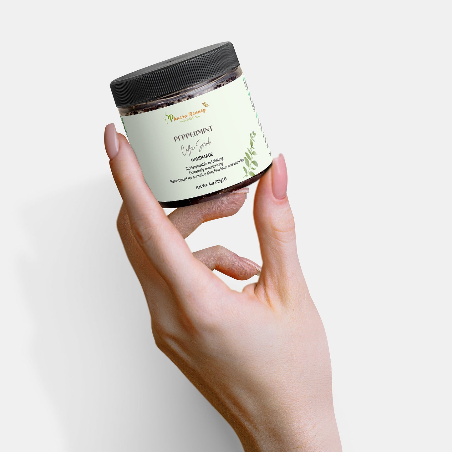 peppermint coffee scrub
