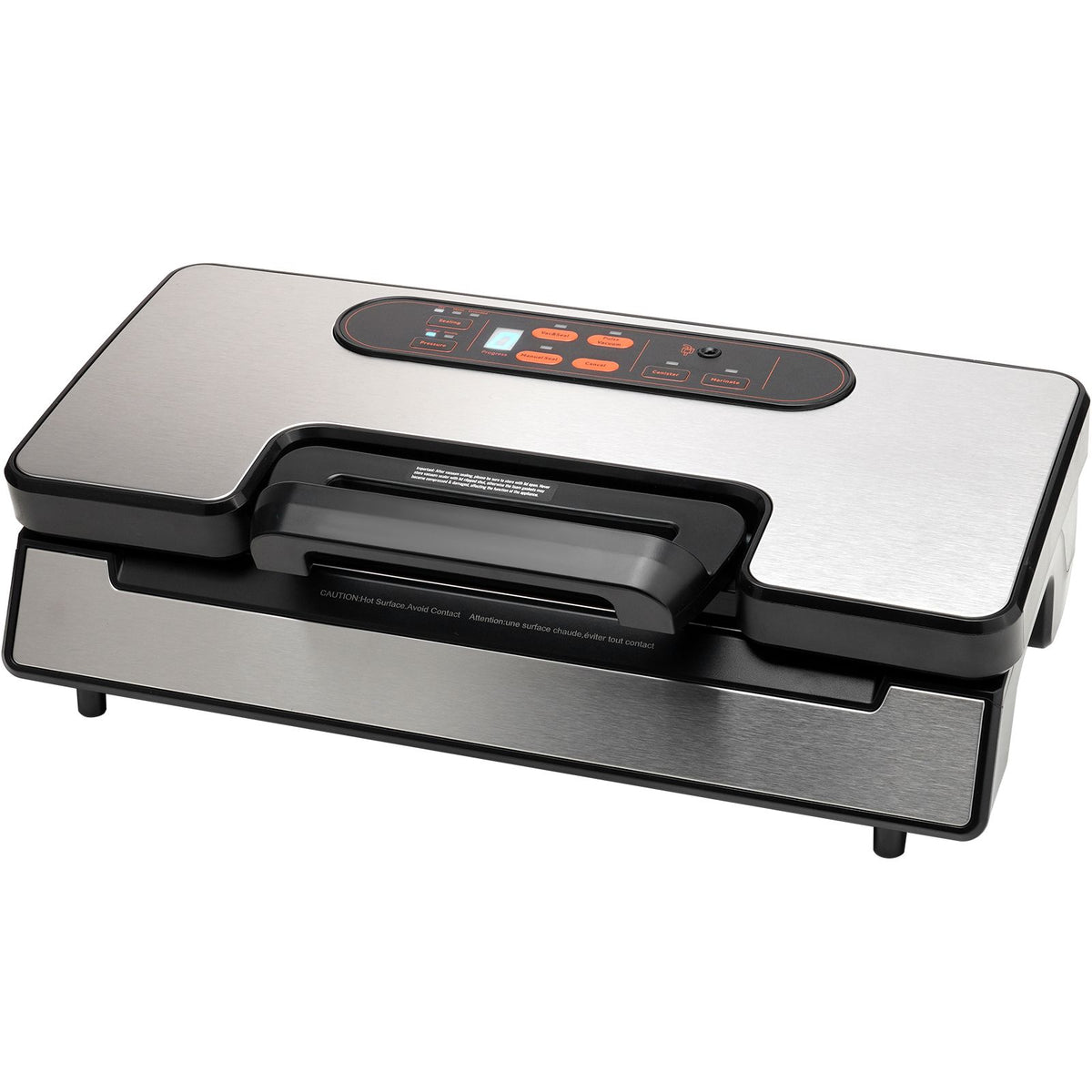 vacuum sealer machine, 90kpa 130w powerful dual pump and dual sealing, dry and moist food storage, automatic and manual air sealing system with built-in cutter, with seal bag and external hose