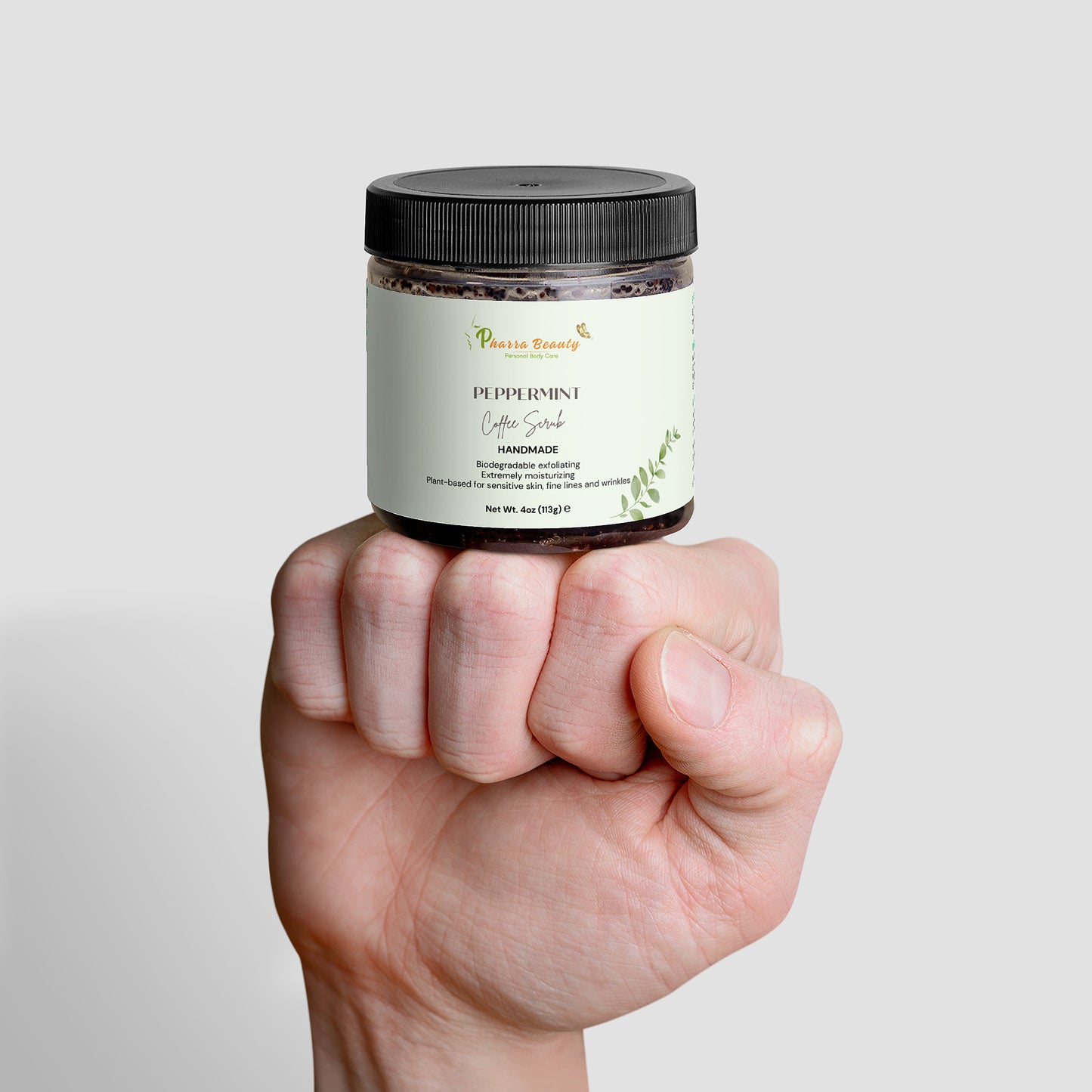 peppermint coffee scrub