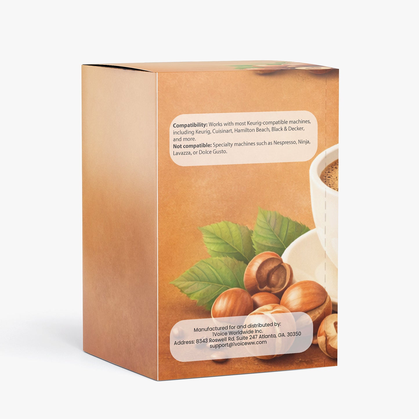rich hazelnut coffee pods (medium roast)