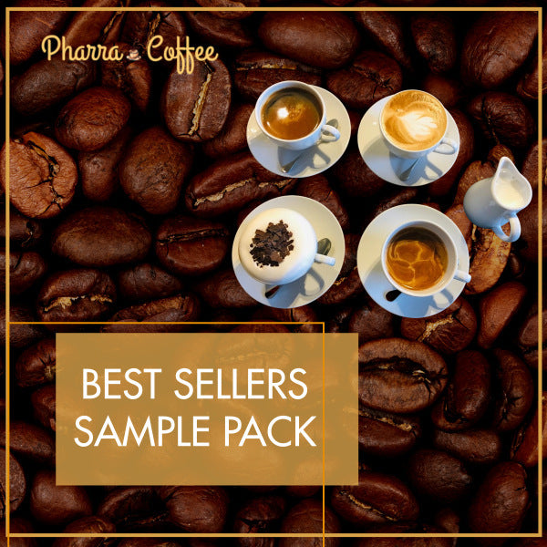 best sellers sample pack: 6bean, cowboy, breakfast, peru, mexico, bali