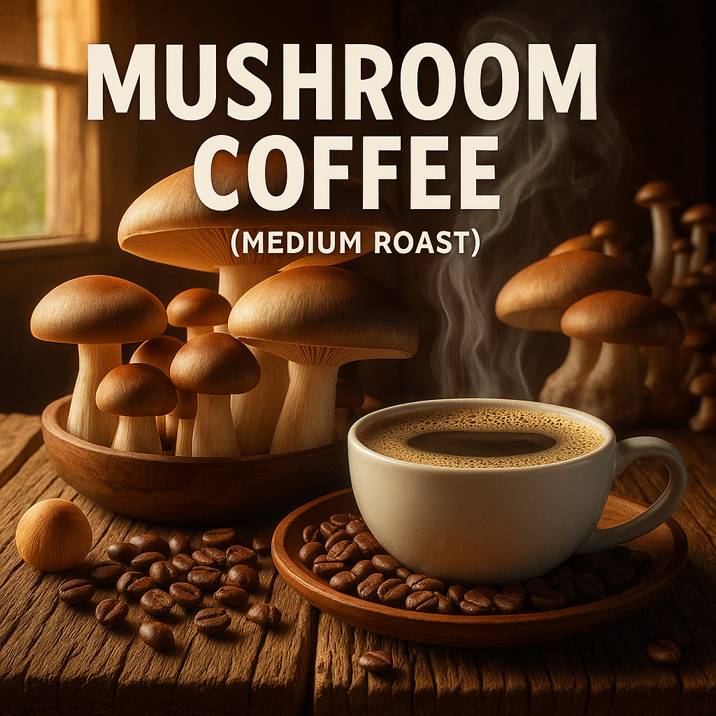 mushroom coffee (medium roast)