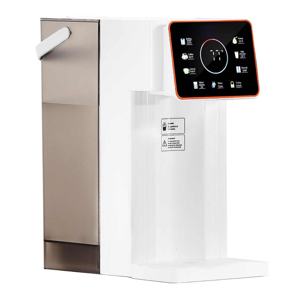 Instant Hot Water Dispenser, Countertop Boiling Water Dispenser with Adjustable 6 Temperatures & 7 Water Volumes, 101oz Removable Water Tank, Quick Heating with Touchscreen & Child Lock for Home