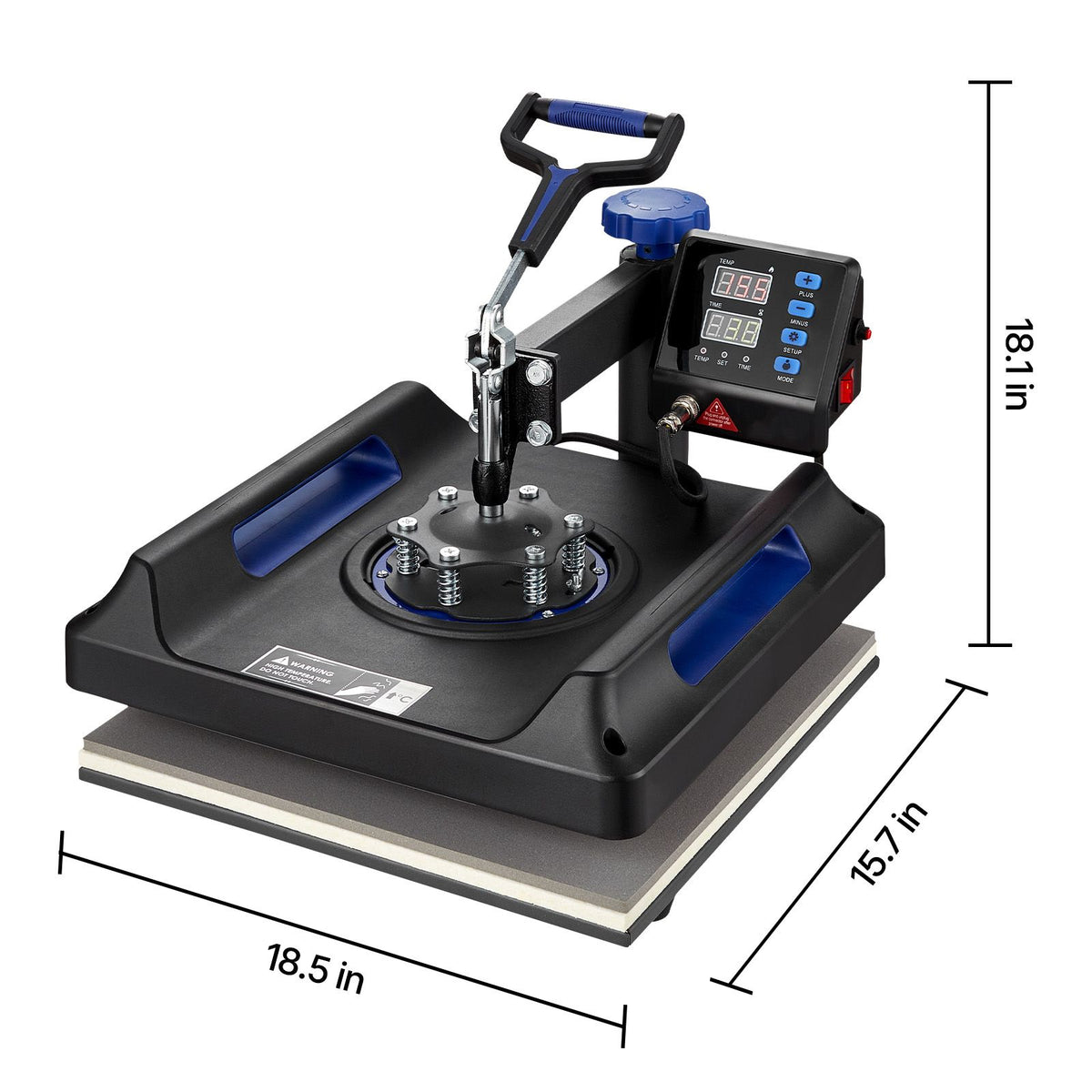 heat press machine 8 in 1 combo, heat press 15x15 in, swing away t shirt printing machine digital control, multifunction transfer machine sublimation, for t-shirt hat cap mug plate