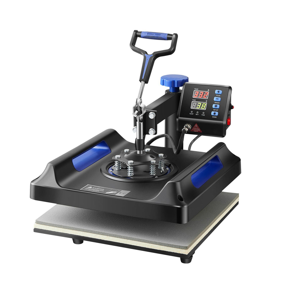 Heat Press Machine 8 in 1 Combo, Heat Press 15x15 in, Swing Away T Shirt Printing Machine Digital Control, Multifunction Transfer Machine Sublimation, for T-Shirt Hat Cap Mug Plate
