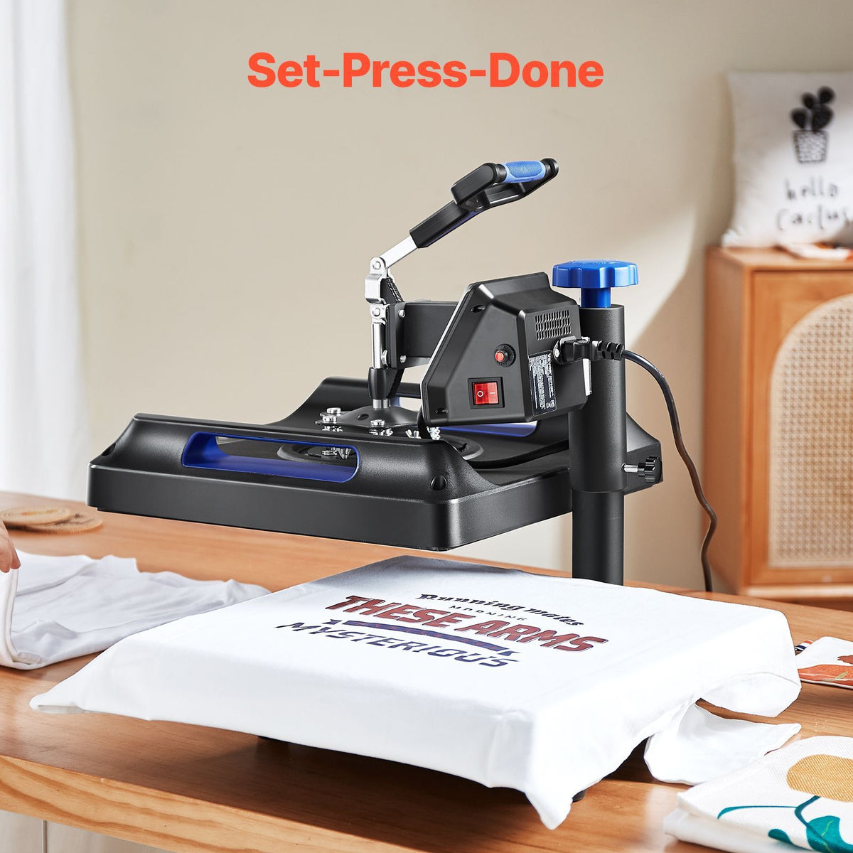heat press machine 8 in 1 combo, heat press 15x15 in, swing away t shirt printing machine digital control, multifunction transfer machine sublimation, for t-shirt hat cap mug plate