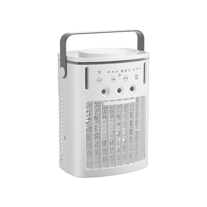 Portable Air Conditioner, 4-in-1 Evaporative Air Cooler with Remote Control, 3-Speed Mini Air Conditioner with Timer, 3 Mist Levels, 1L Water Tank, 120° Oscillating Mini AC Fan for