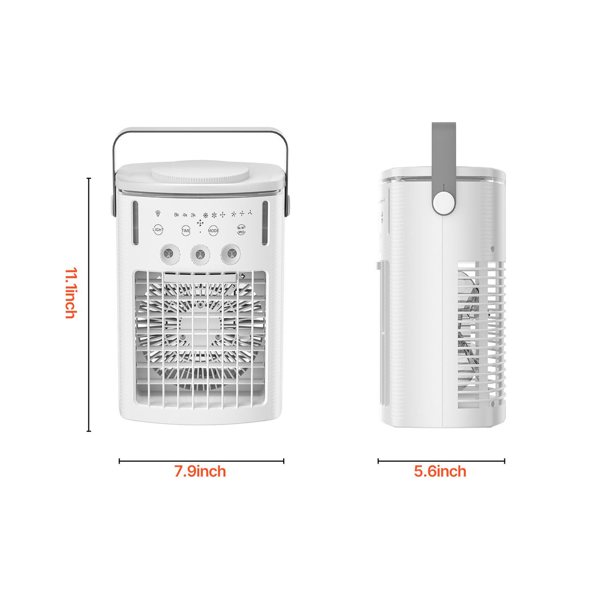 Portable Air Conditioner, 4-in-1 Evaporative Air Cooler with Remote Control, 3-Speed Mini Air Conditioner with Timer, 3 Mist Levels, 1L Water Tank, 120° Oscillating Mini AC Fan for