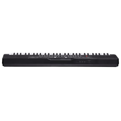 61 Key Digital Keyboard Piano, 200 Tones 200 Rhythms, Electric Portable Piano Keyboard Kit with 60 Demo Songs Built-In Dual Speakers Headphones, Piano Stickers for Beginners Learni