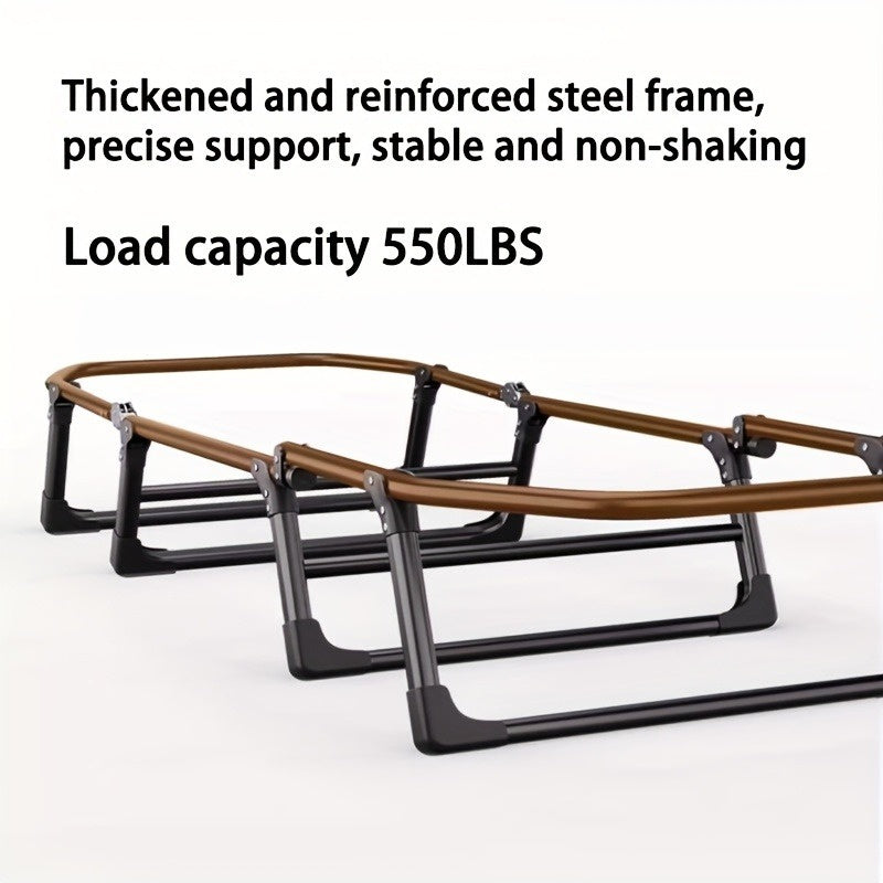 1-pack american style patio folding bed, outdoor patio furniture, comfortable ergonomic single recliner, patio chaise folding bed with mattress, garden, patio furniture, portable p
