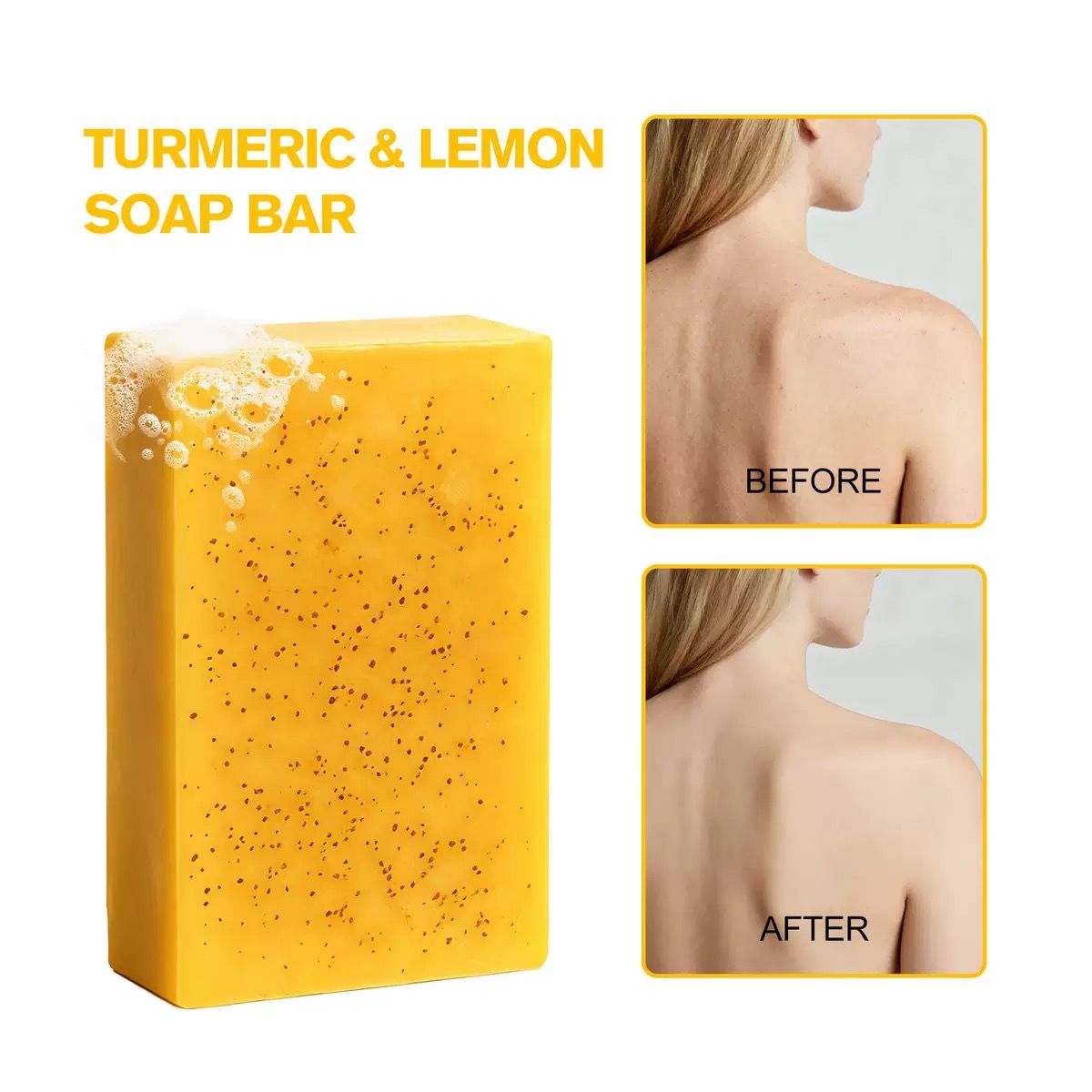 Natural Turmeric Soap Bar for Face & Body