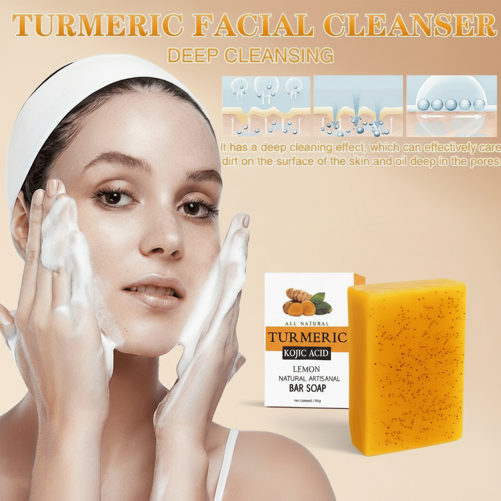 Natural Turmeric Soap Bar for Face & Body