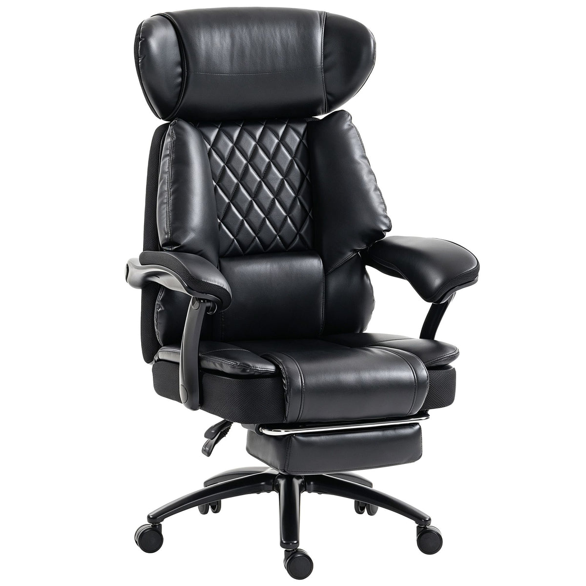 big and tall office chair with adjustable headrest, 500 lbs, wide seat, lumbar support, desk chair, footrest