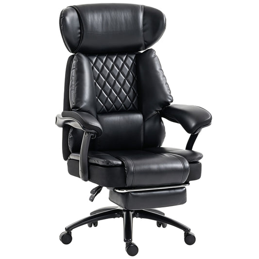 Big and Tall Office Chair with Adjustable Headrest, 500 lbs, Wide Seat, Lumbar Support, Desk Chair, Footrest