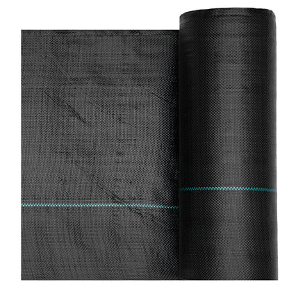 Weed Barrier Fabric Heavy Duty, 2 Packs 3x50FT 3.2oz Weed Blocker Fabric, Woven Landscape Fabrics, Garden Fabrics Weeds Barrier, Weeds Control Ground Cover, Geotextile Webbing, Black