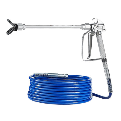 Airless Paint Spray Gun and Hose Kit, 3600PSI High Pressure Paint Sprayer Hose Set with 5 Tips, 211, 315, 417, 517, 623, Swivel Joint Airless Spray Gun Kit with Filters, Hose and Extension Rods