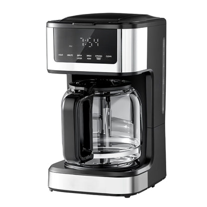 Programmable Coffee Maker, 12 Cup Programmable Drip Coffee Makers with Touch Screen, 4-Hour Keep Warm Coffee Makers Drips, 2 Brew Strengths Drip Coffee Machine for Home, 24-Hour Pr