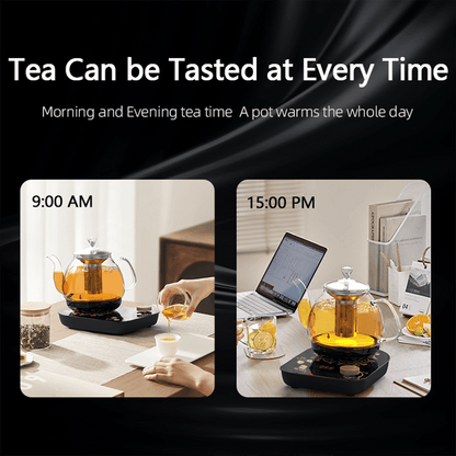 Professional multi-functional glass teapot | 800ml fast heating, cooking and brewing integrated electric kettle with stainless steel filter