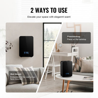 Scent Air Machine, 180ml Bluetooth Smart Essential Oil Diffuser, 2000sq.ft Waterless HVAC Scent Diffuser with Cold Air Technology, Aromatherapy Diffuser Machine for Home, Office, Hotel,