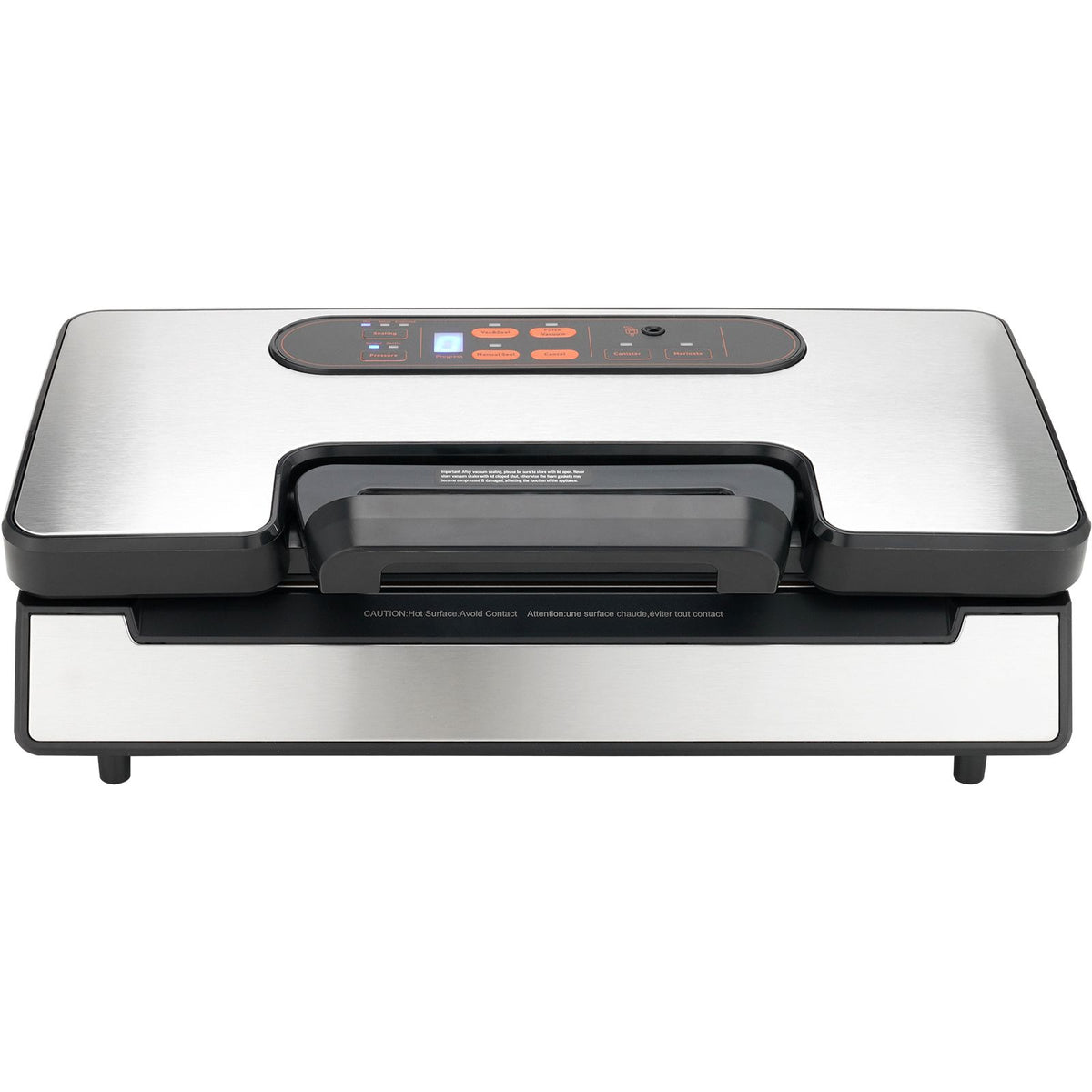 vacuum sealer machine, 90kpa 130w powerful dual pump and dual sealing, dry and moist food storage, automatic and manual air sealing system with built-in cutter, with seal bag and external hose
