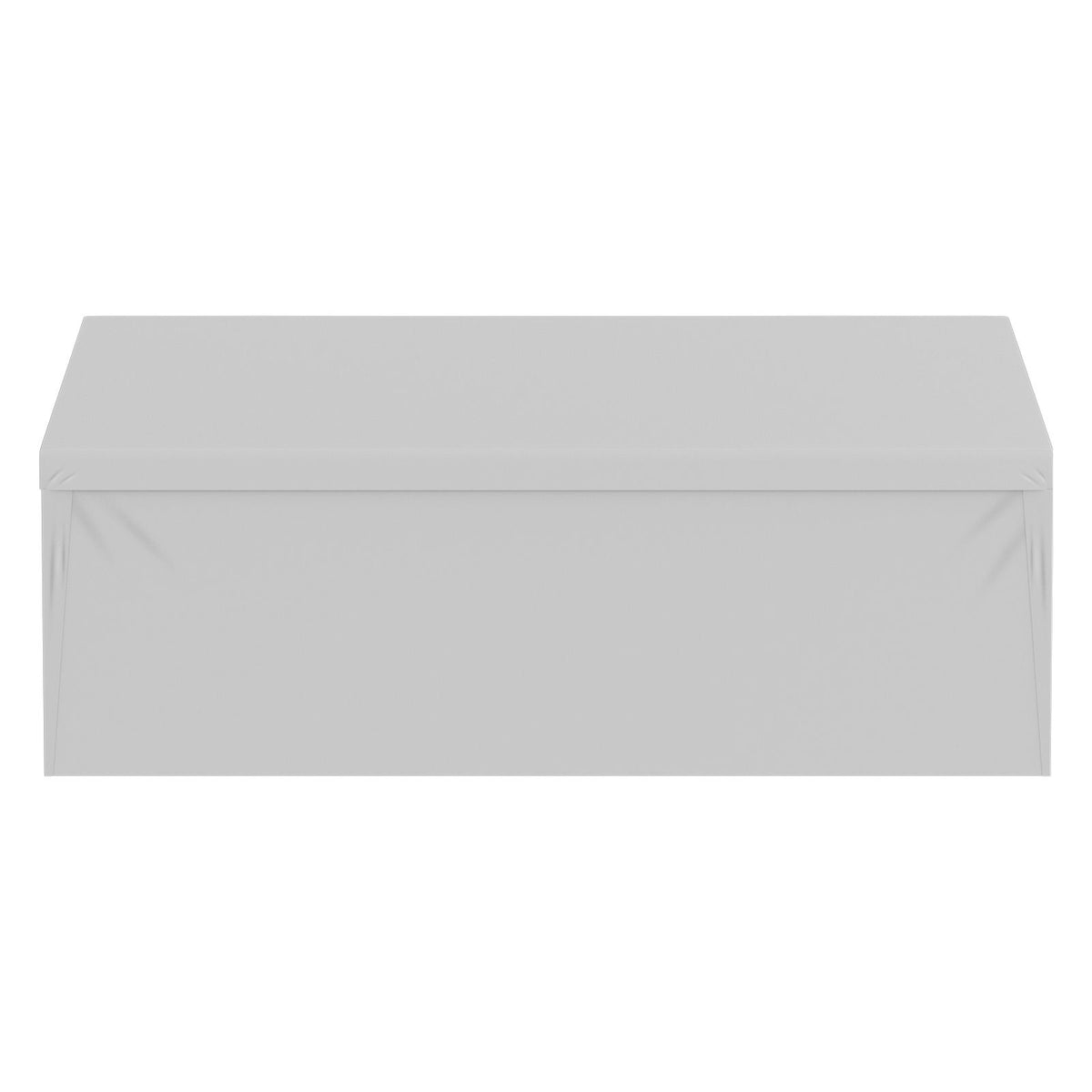 carport replacement canopy cover top + side wall 10 x 20 ft, garage tent shelter tarp heavy-duty waterproof & uv protected, easy installation with ball bungees,grey (frame not included)
