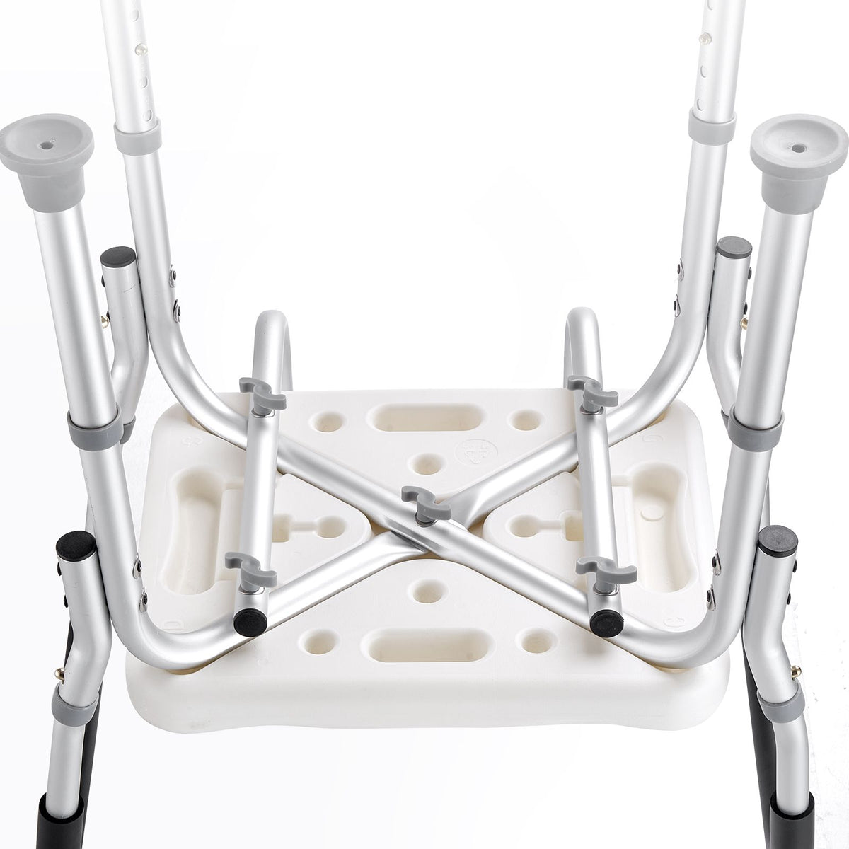 Shower Chair, Shower Seat with Back, Adjustable Height Shower Stool, Shower Chair for Inside Shower Bathtub, Non-slip Bathroom Bench Bath Chair for Elderly Disabled Handicap, 350 LBS Capacity