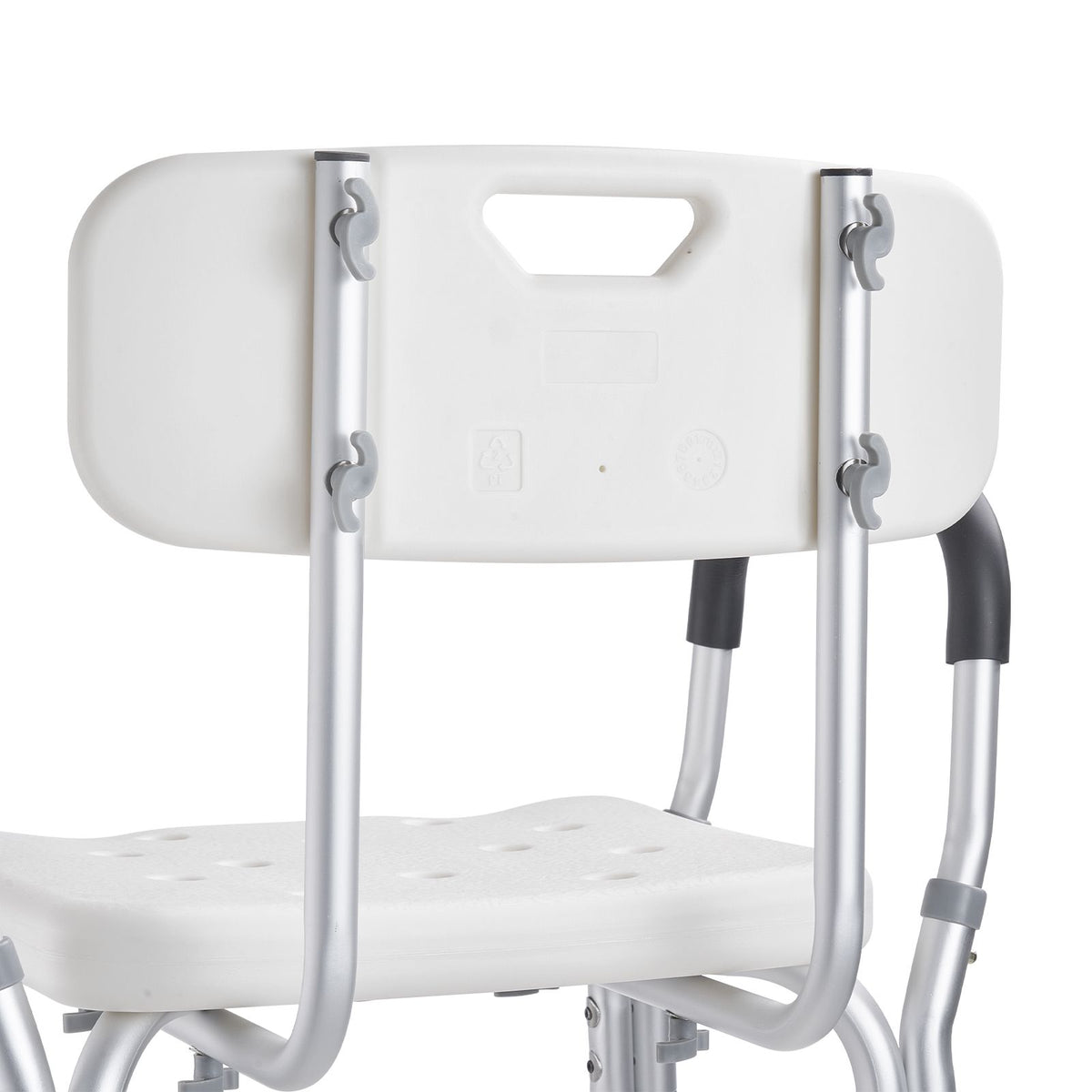 shower chair, shower seat with back, adjustable height shower stool, shower chair for inside shower bathtub, non-slip bathroom bench bath chair for elderly disabled handicap, 350 lbs capacity