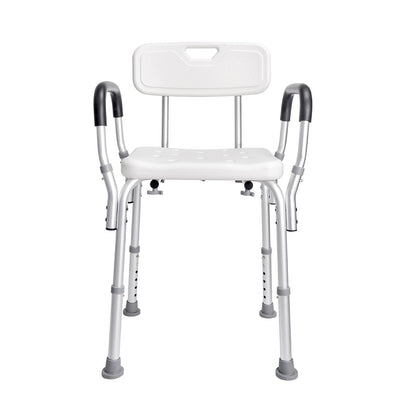 Shower Chair, Shower Seat with Back, Adjustable Height Shower Stool, Shower Chair for Inside Shower Bathtub, Non-slip Bathroom Bench Bath Chair for Elderly Disabled Handicap, 350 LBS Capacity