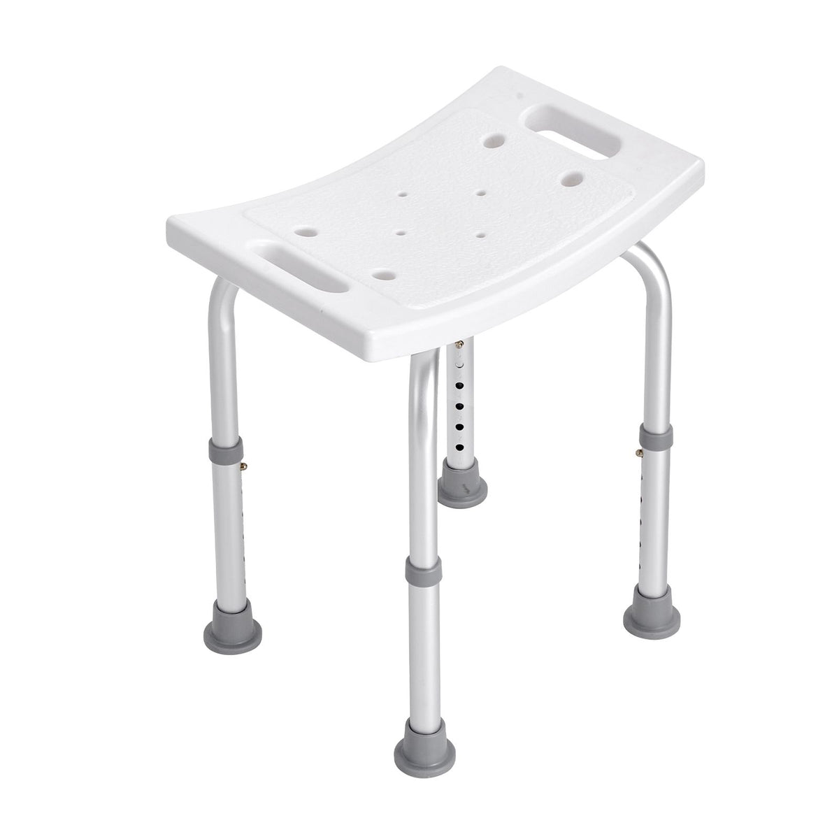 Shower Chair, Adjustable Height Shower Stool with Built-in Handles, Shower Seat for Inside Shower or Tub, Non-Slip Bench Bathtub Stool Seat for Elderly Disabled Handicap, 158.8 kg 