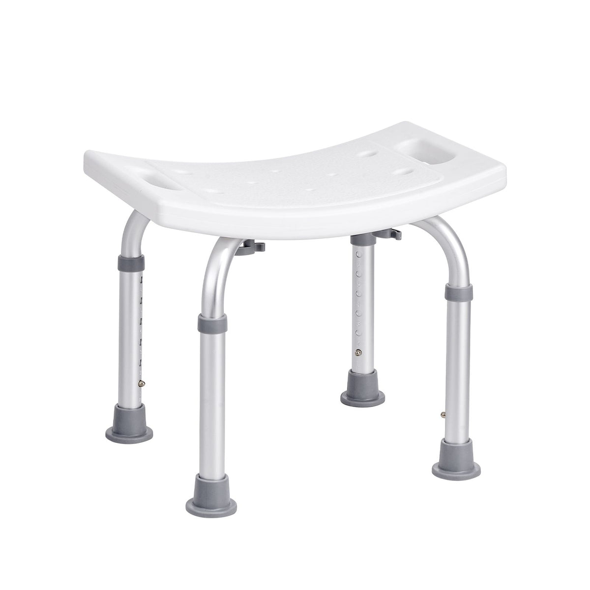 shower chair, adjustable height shower stool with built-in handles, shower seat for inside shower or tub, non-slip bench bathtub stool seat for elderly disabled handicap, 158.8 kg 