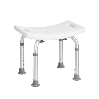 Shower Chair, Adjustable Height Shower Stool with Built-in Handles, Shower Seat for Inside Shower or Tub, Non-Slip Bench Bathtub Stool Seat for Elderly Disabled Handicap, 158.8 kg 