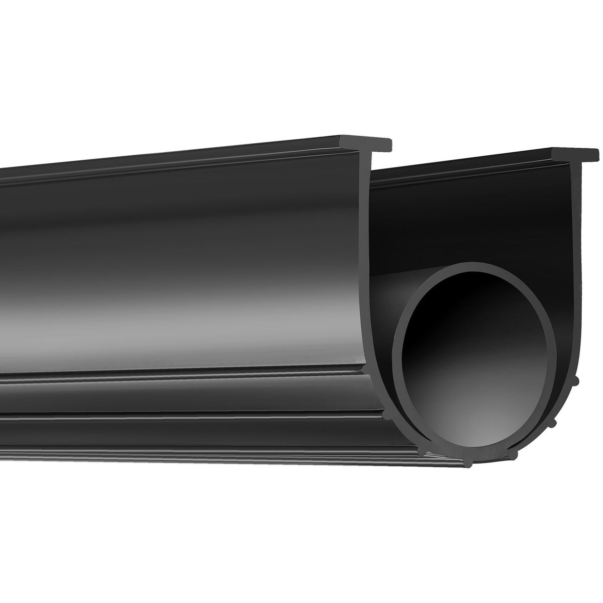 garage door seals bottom rubber, u shape +o ring garage door weather stripping, universal weatherproof threshold buffering sealing rubber , 5/16 inch t-ends and 3 3/4 inch width (10 ft, black)