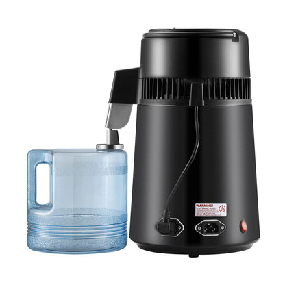 Water Distiller, 4L 1.05 Gallon Pure Water Purifier Filter For Home Countertop, 750W Distilled Water Maker, Stainless Steel Interior Distiller Water Making Machine to Make Clean Wa