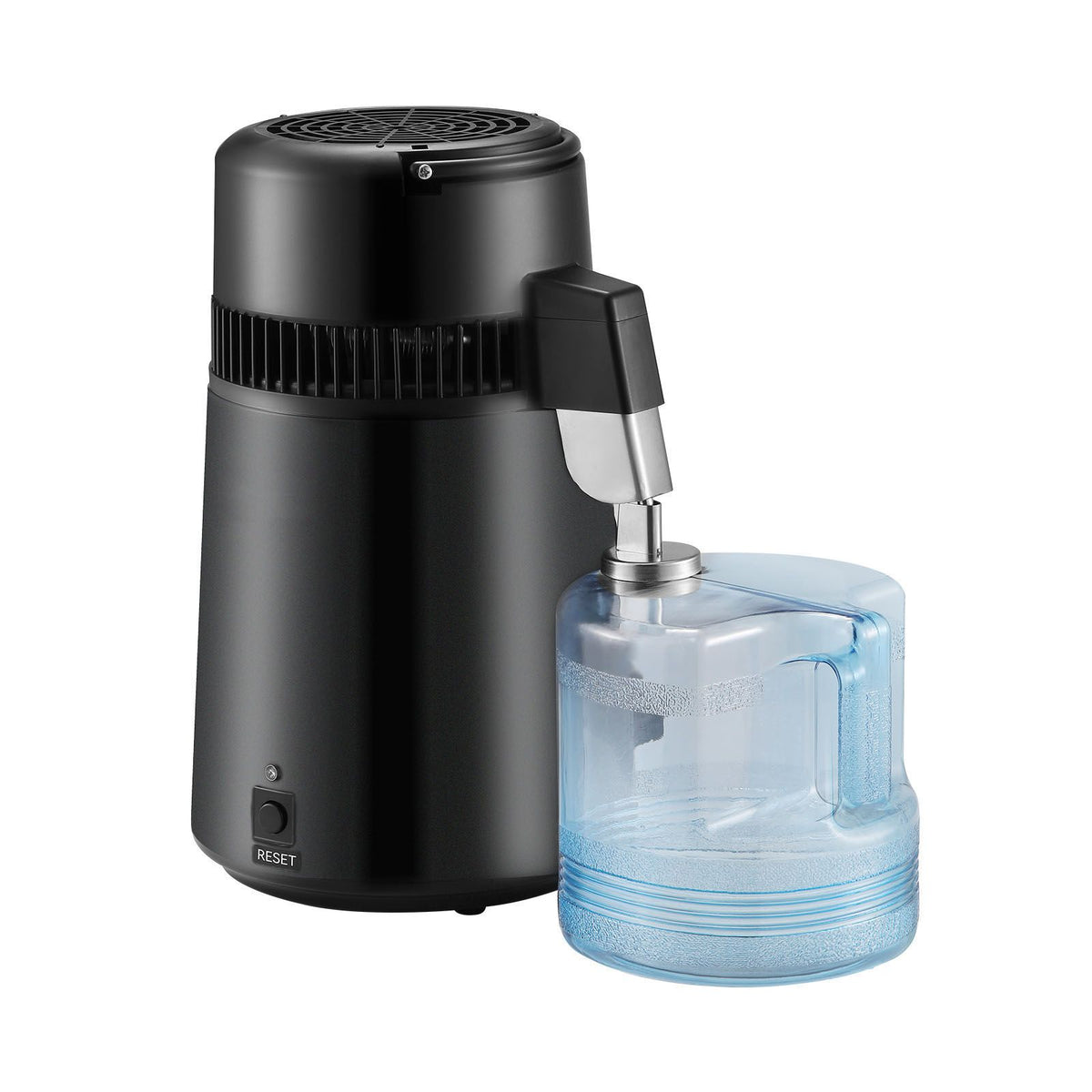 water distiller, 4l 1.05 gallon pure water purifier filter for home countertop, 750w distilled water maker, stainless steel interior distiller water making machine to make clean wa