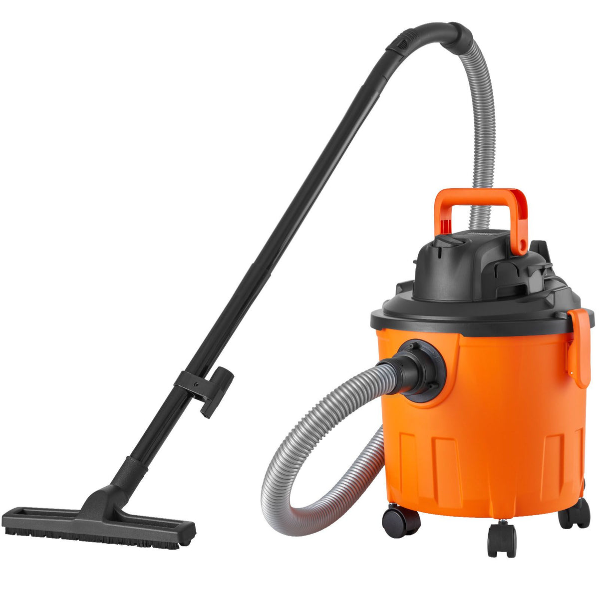 shop vacuum wet and dry, 5 gallon 6 peak hp wet/dry vac, powerful suction with blower function with attachments 2-in-1 crevice nozzle, small shop vac perfect for carpet debris, pet hair, car
