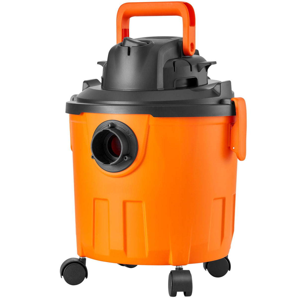 shop vacuum wet and dry, 5 gallon 6 peak hp wet/dry vac, powerful suction with blower function with attachments 2-in-1 crevice nozzle, small shop vac perfect for carpet debris, pet hair, car