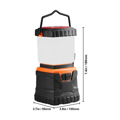 LED Camping Lantern, All-in-one, 1000LM, 360° Illumination, 4 Lighting Modes, Battery Powered Light, Outdoor Robust Flashlight, Built to Last Light, Ideal for Hiking Fishing Outages Repairs