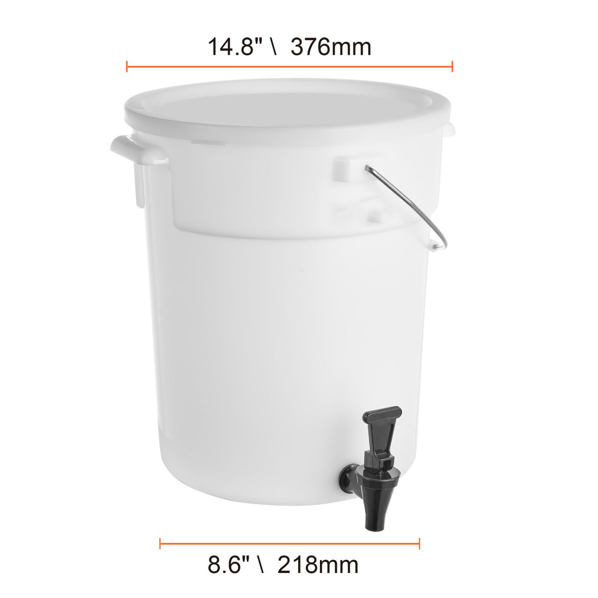 beverage dispenser, 5 gallon drink dispensers for parties, plastic juice dispenser with spigot and lid, iced tea lemonade juice water dispenser, for restaurants, hotels, parties, 2