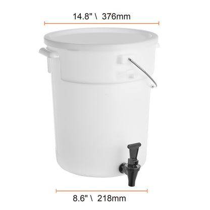 Beverage Dispenser, 5 Gallon Drink Dispensers for Parties, Plastic Juice Dispenser with Spigot and Lid, Iced Tea Lemonade Juice Water Dispenser, for Restaurants, Hotels, Parties, 2