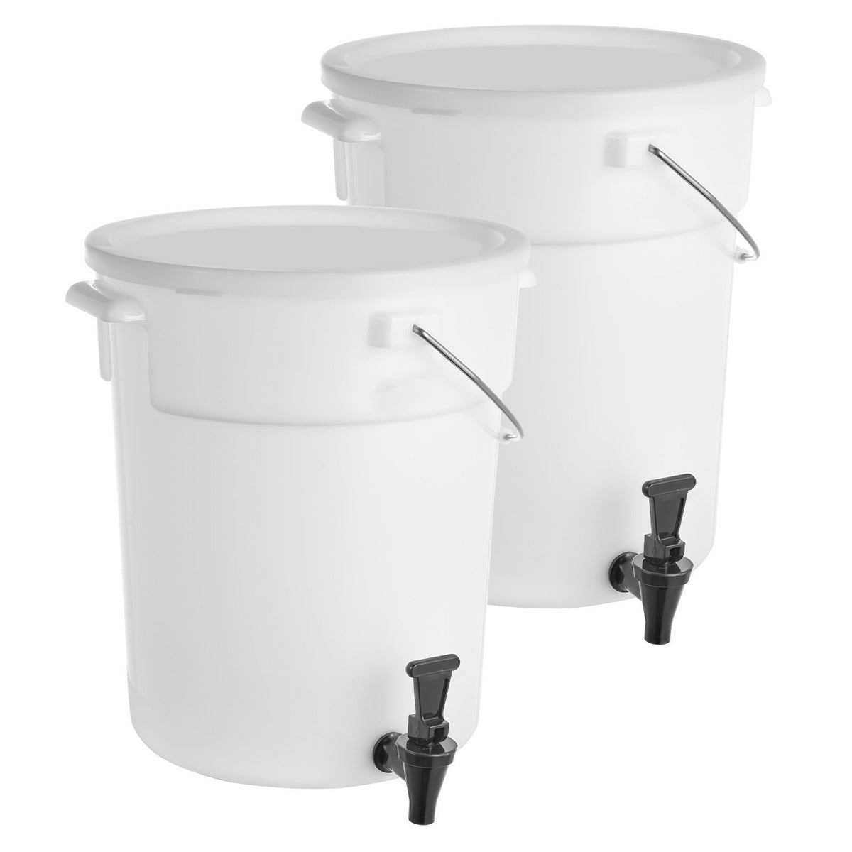 beverage dispenser, 5 gallon drink dispensers for parties, plastic juice dispenser with spigot and lid, iced tea lemonade juice water dispenser, for restaurants, hotels, parties, 2
