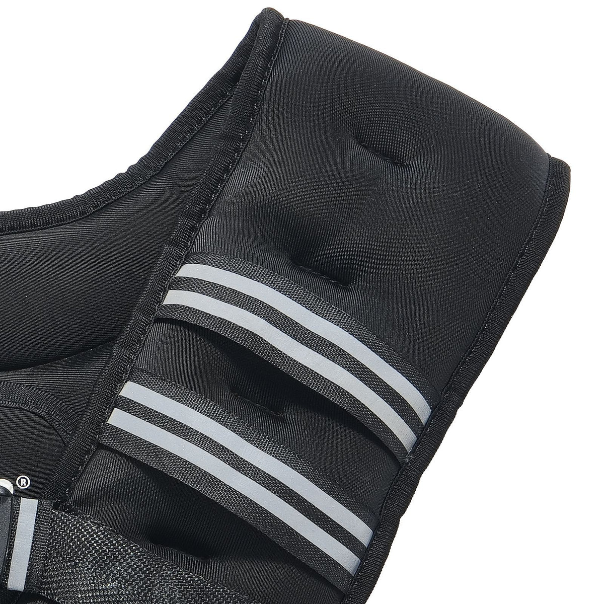 weighted vest, 30 lbs weight vest with reflective stripe, adjustable buckle body weight vest for men women, workout equipment for strength training, running, jogging, fitness, and weight loss