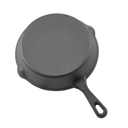 Cast Iron Skillet, 3-Piece Frying Pan Set (6, 8, 10 in), Heavy-Duty Skillets with Heat-Resistant Handle, Pre-Seasoned Chef's Pan, Kitchen Cookware, for Oven, Gas, Electrical, Induc