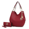 Red / Vegan Leather