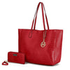 Red / Vegan Leather